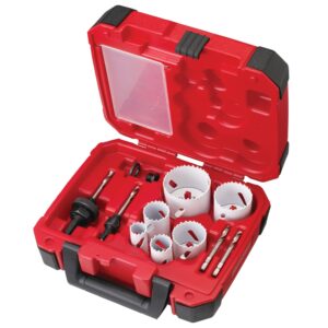 Milwaukee 49-22-4095 10-pc Electricians Hole Dozer Hole Saw Kit