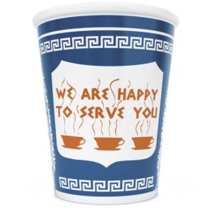 exceptionlab inc. 0-ounce ceramic cup "we are happy to serve you"