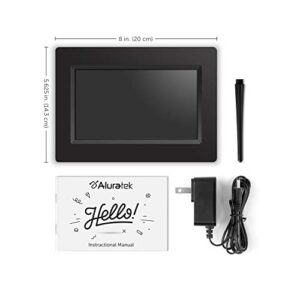 Aluratek 7 Inch LCD Digital Photo Frame with Auto Slideshow Using USB & SD/SDHC (ADPF07SF) – Black