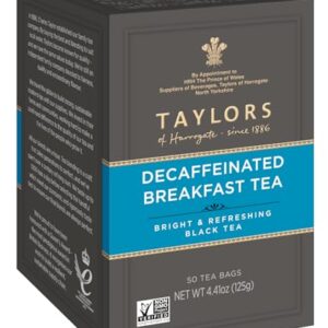 Taylors of Harrogate Decaffeinated Breakfast, 50 Teabags