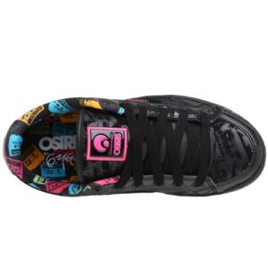 Osiris Women's Aries Sneaker,Black/Mixed Tapes,5.5 M