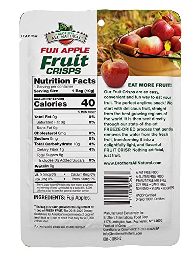 Brothers-ALL-Natural Fruit Crisps, Variety Pack, 4.44 Ounce Bag, 12 Count (Pack of 2)