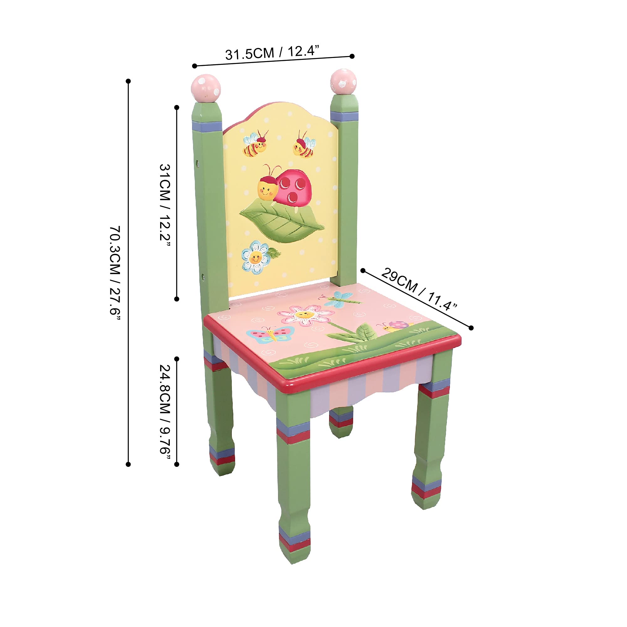 Fantasy Fields Table and Set of Two Chairs Magic Garden Kids Room Furniture