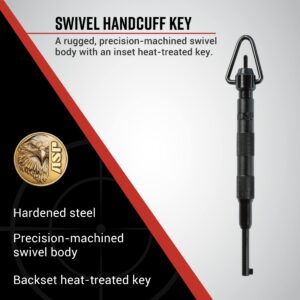 ASP Swivel Tactical Handcuff Key, Security Professional and Police Gear and Equipment, Knurled Grip