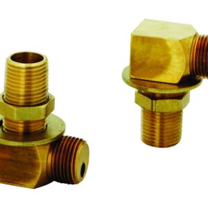 T&S Brass B-0230-K Installation Kit for B-0230 Style Faucets. Two short elbows, nipples, lock nuts and washers that provide 1/2" NPT male inlet and outlet when assembled