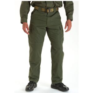 5.11 tactical men's lightweight tdu ripstop work pants, style 74003, tdu green, large/regular