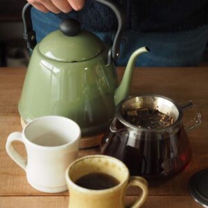 Nodahoro DK-200NB Drip Kettle II, 0.6 gal (2.0 L), Navy, Made in Japan