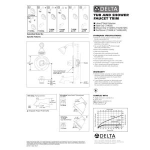 Delta Faucet T14038 Lahara Monitor 14 Series Valve Trim Only, Chrome, 4.00 x 8.00 x 9.80 inches