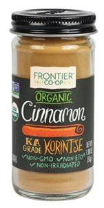 frontier, organic cinnamon korintje ground, 1.9 ounce