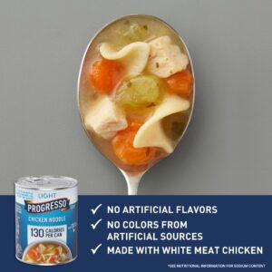 Progresso Light, Chicken Noodle Soup, 18.5 oz. (Pack of 12)