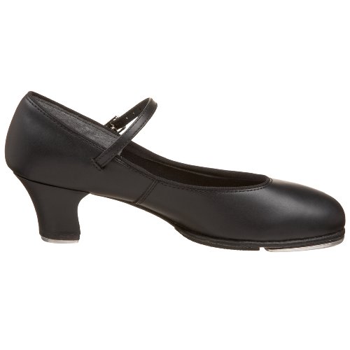 Capezio womens Jr. Footlight Tap Shoe, Black, 7.5 M US