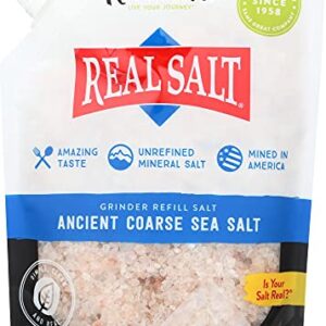 Redmond Real Sea Salt - Natural Unrefined Gluten Free Coarse, 16 Ounce Pouch (1 Pack)