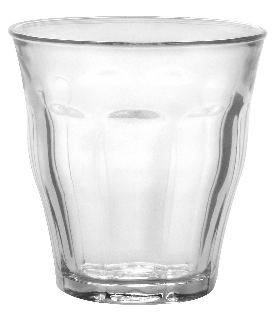 Duralex Made In France Picardie Clear Glass Tumbler, Set of 6, 3-1/8 Ounce