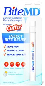 cutter bitemd insect bite relief stick, analgesic and antiseptic 0.5 fl oz (pack of 1)