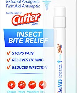 Cutter BiteMD Insect Bite Relief Stick, Analgesic And Antiseptic 0.5 Fl Oz (Pack of 1)