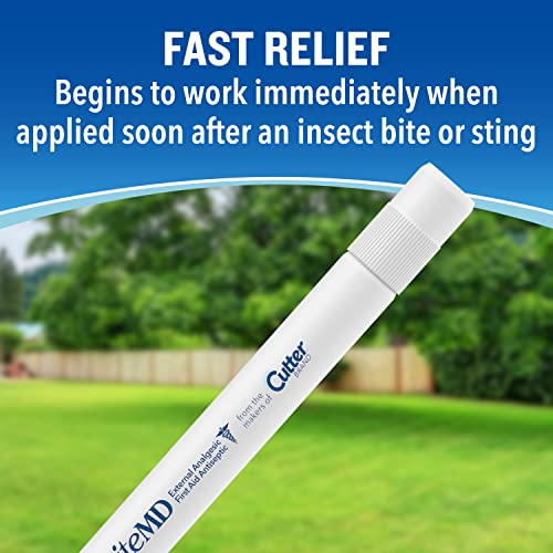 Cutter BiteMD Insect Bite Relief Stick, Analgesic And Antiseptic 0.5 Fl Oz (Pack of 1)