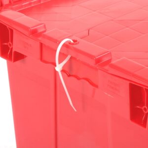 Global Industrial Distribution Container With Hinged Lid 21-7/8x15-1/4x17-1/4 Red