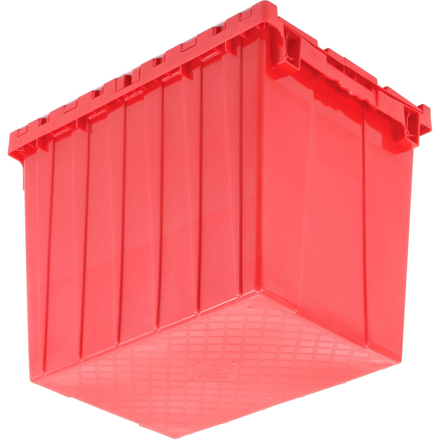 Global Industrial Distribution Container With Hinged Lid 21-7/8x15-1/4x17-1/4 Red