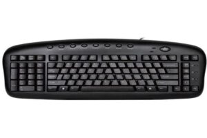 ergonomic left handed keyboard for business/accounting - 8 multimedia hotkeys - eliminates rsi and carpal tunnel - patented natural_a keycaps to reduce back and shoulder strain to improve posture