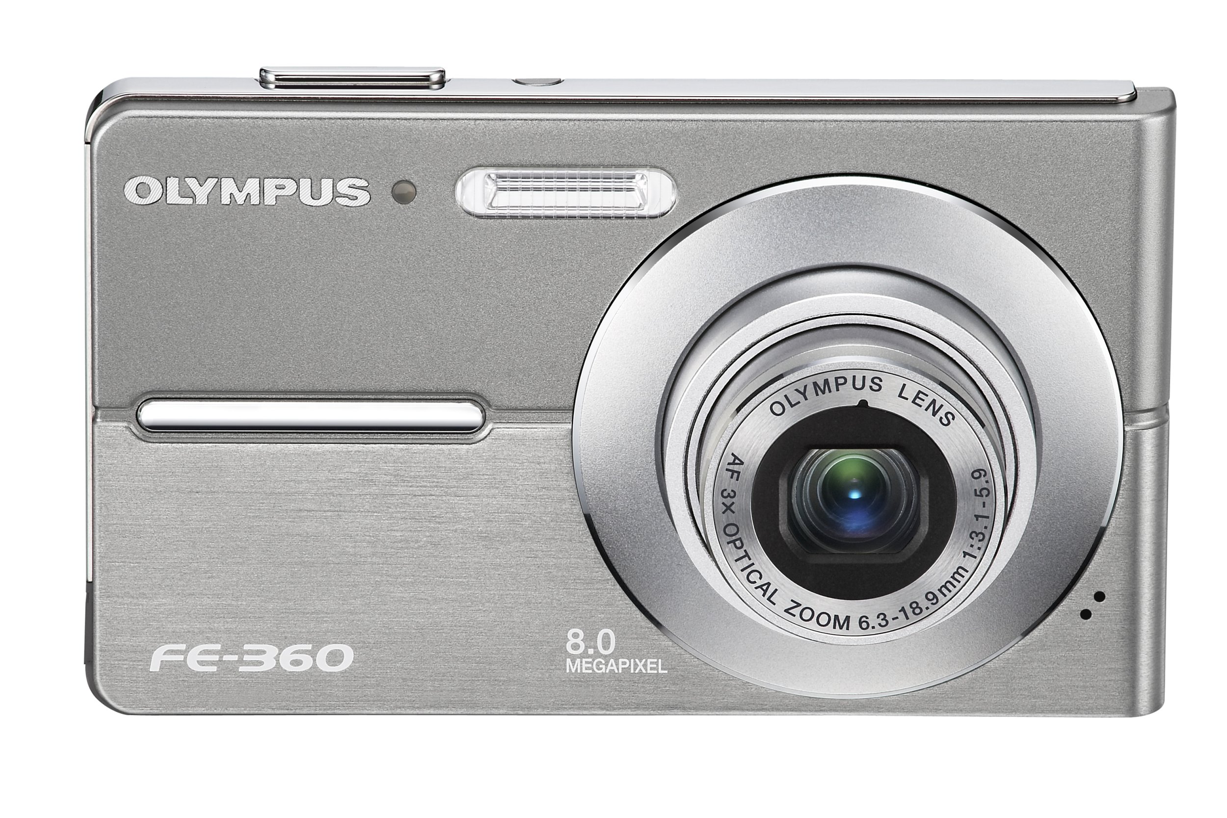 OM SYSTEM OLYMPUS FE360 8MP Digital Camera with 3x Optical Dual Zoom (Silver)