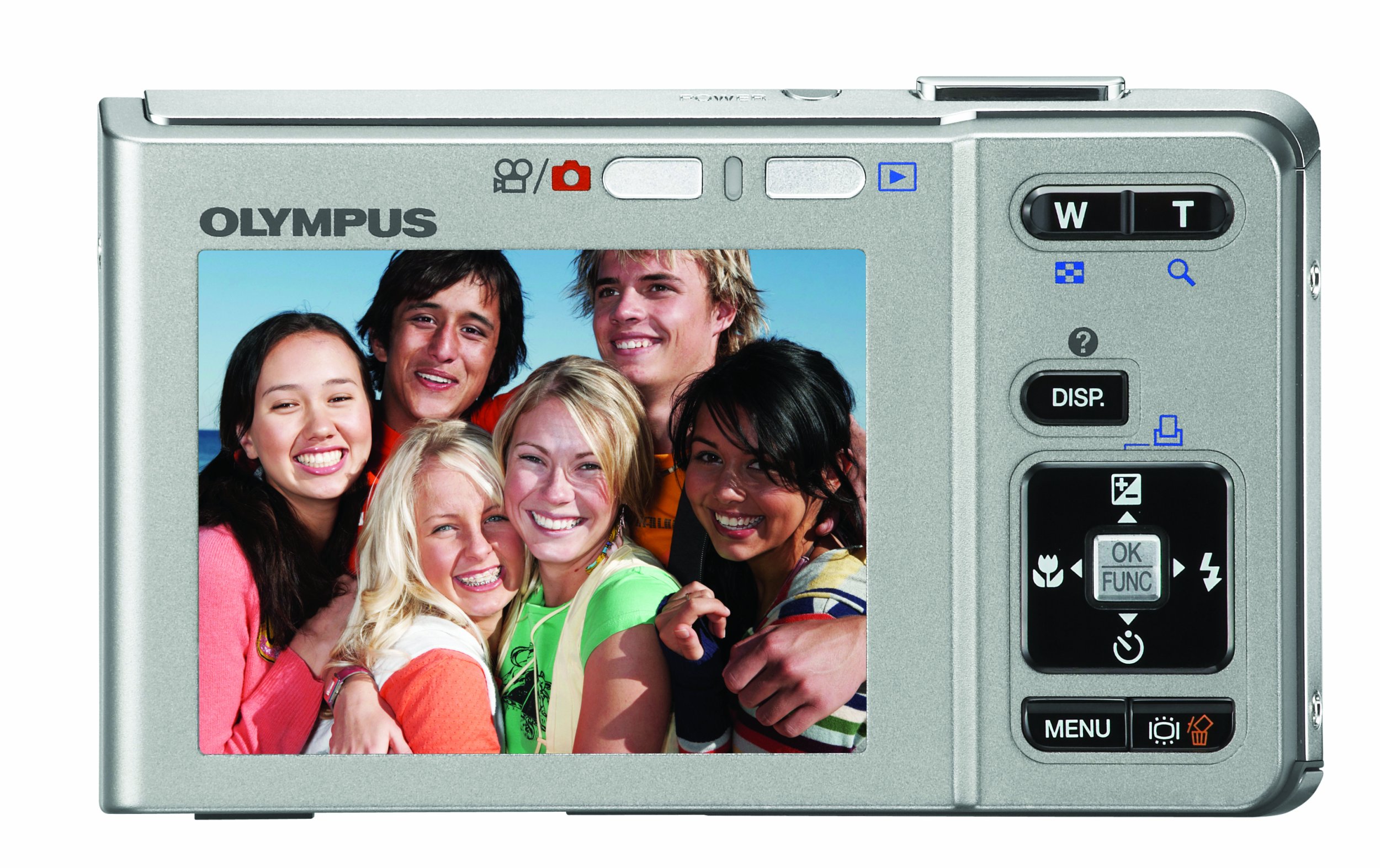 OM SYSTEM OLYMPUS FE360 8MP Digital Camera with 3x Optical Dual Zoom (Silver)