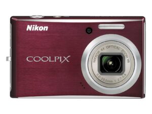 nikon coolpix s610 10mp digital camera with 4x optical vibration reduction (vr) zoom (deep red)