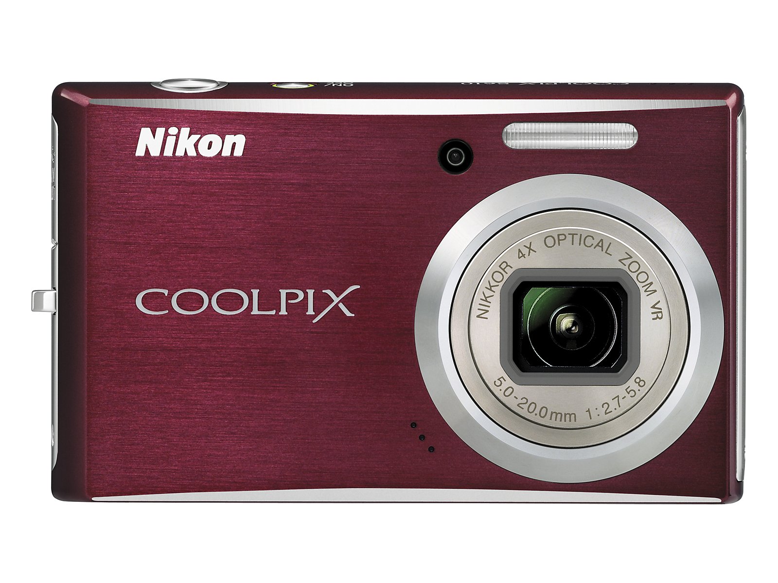 Nikon Coolpix S610 10MP Digital Camera with 4x Optical Vibration Reduction (VR) Zoom (Deep Red)