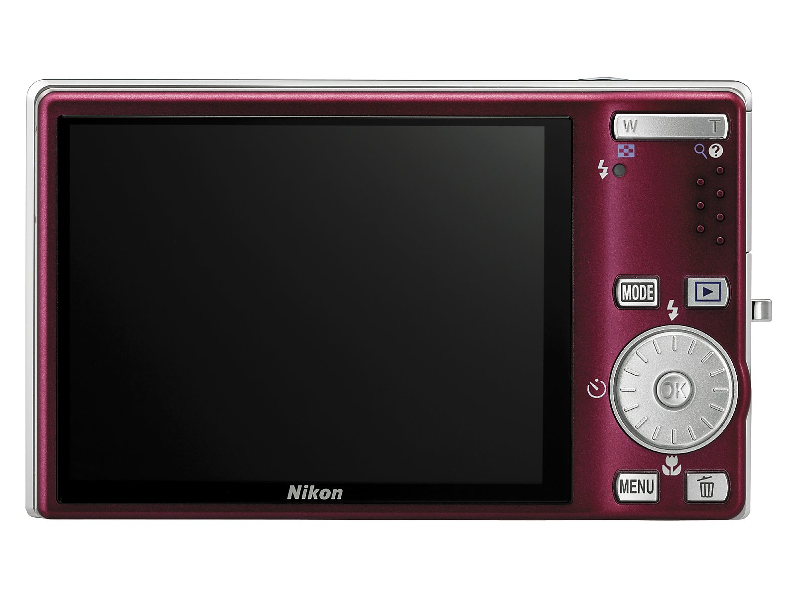 Nikon Coolpix S610 10MP Digital Camera with 4x Optical Vibration Reduction (VR) Zoom (Deep Red)