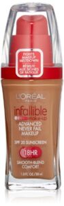 l'oreal infallible advanced never fail makeup, classic tan, 1-fluid ounce