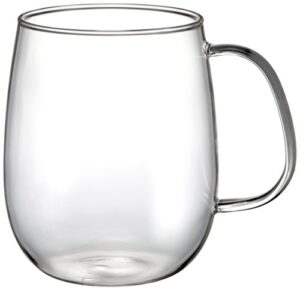 kinto 8292 unitea cup, 19.7 fl oz (550 ml), dishwasher and microwave safe, heat-resistant glass, gift