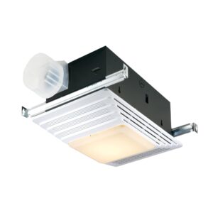 broan-nutone 696 ceiling exhaust light for bathroom and home, 100-watts, 100 ventilation fan, 4" round, white