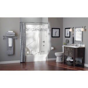 Moen R8718W Home Care Bathroom Safety 18-Inch Grab Bar with Concealed Screws, Glacier