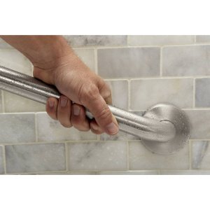 Moen R8718W Home Care Bathroom Safety 18-Inch Grab Bar with Concealed Screws, Glacier