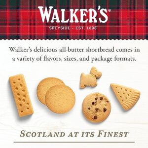 Walker’s Pure Butter Shortbread Fingers - 8-Count Box (Pack of 6) - Authentic Shortbread Cookies from Scotland​