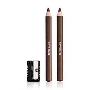 covergirl - easy breezy brow fill + define brow pencil, sharpener included, long-lasting, deeply pigmented, blendable formula, 100% cruelty-free