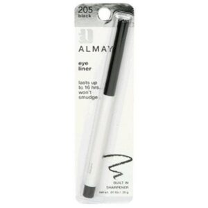almay eyeliner pencil, black [205], 0.01 oz (pack of 2)