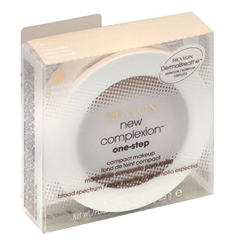 Revlon New Complexion One-Step Compact Makeup SPF 15, Ivory Beige [001] 0.35 oz (Pack of 2)