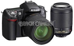 nikon d80 10.2mp digital slr camera kit with 18-55mm f/3.5-5.6g af-s dx vr & 55-200mm f/4-5.6g ed if af-s dx vr nikkor zoom lenses