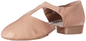 bloch women's elastospllit grecian dance shoe, pink, 8 medium us
