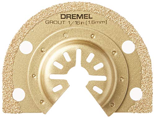 Dremel MM501 1/16-Inch Oscillating Multitool Blade for Grout Removal, Fast Cutting Carbide Accessory - Universal Quick- Fit Interface Fits Bosch, Makita, Milwaukee, and Rockwell