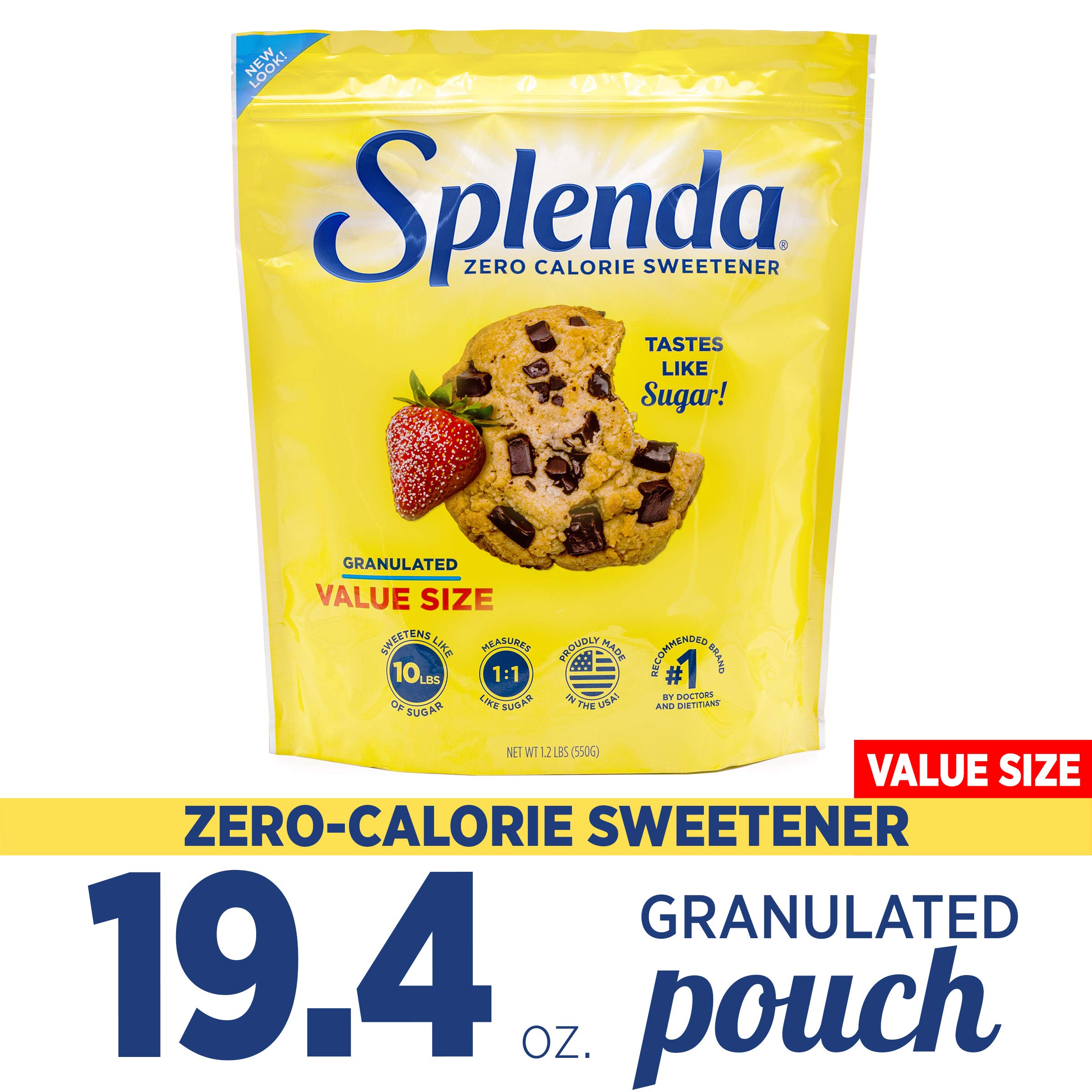 Splenda No Calorie Sweetener, Granulated, 1.2-Pound Bag