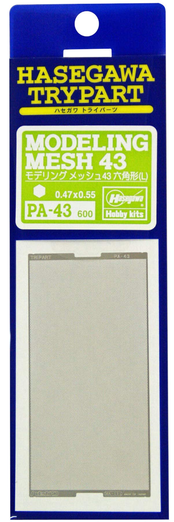 Hasegawa Photo Etch Modeling Mesh 43 Hexagon Shape Large Size for Duct Improvements