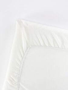 babybjorn fitted sheet for travel crib light - organic white