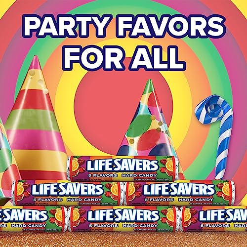 LIFE SAVERS 5 Flavors Hard Candy Rolls, 1.14 Ounce (Pack of 20)