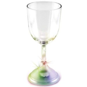 flashing panda led light up flashing 9 oz novelty acrylic wine goblet - one cup
