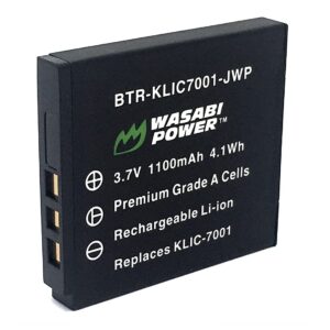 wasabi power battery for kodak klic-7001 and kodak easyshare m320, m340, m341, m753 zoom, m763, m853 zoom, m863, m893 is, m1063, m1073 is, v550, v570, v610, v705