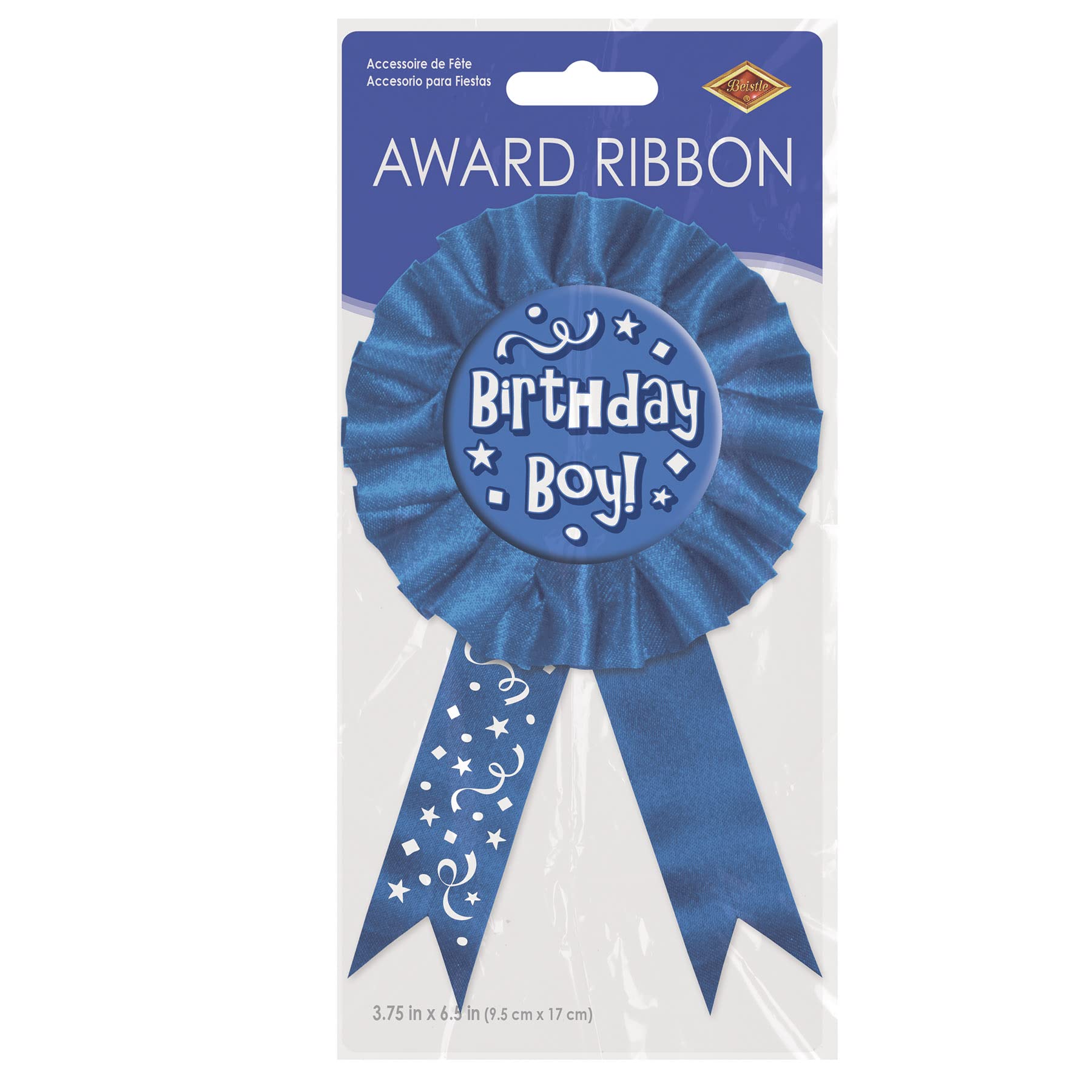 Beistle Birthday Boy! Award Ribbon