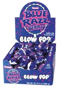 charms blow pops blue razz berry flavor, 48 count (pack of 1)