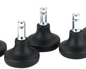 Master Caster 70178 Low Profile Bell Glides, 100 lbs./Glide, B Stem, 5/Set