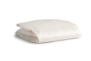 naturepedic organic crib mattress sheet - crib fitted sheet for standard crib mattress - soft and breathable cotton crib sheet - ivory - 52"x28"